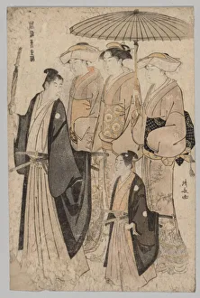 Woman Yoshiwara Attendants series Brocades East Woman Yoshiwara Attendants series Brocades East
