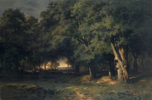 Woodland Deer Hunt 1844 oil canvas 129 x 193 cm Woodland Deer Hunt 1844 oil canvas 129 x 193 cm