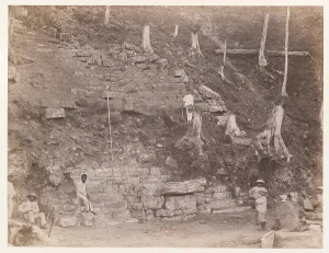 Workers surveying stepped pyramid Edmund Lincoln Workers surveying stepped pyramid Edmund Lincoln