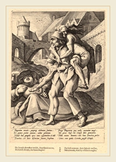 Workshop of Hendrik Goltzius after Karel van Mander I (Dutch, 17th century), Poverty Workshop of Hendrik Goltzius after Karel van Mander I (Dutch, 17th century), Poverty