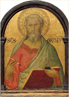 Workshop of Simone Martini, Saint Matthew, probably c. 1320, tempera on panel Workshop of Simone Martini, Saint Matthew, probably c. 1320, tempera on panel