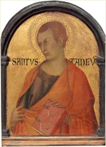 Workshop of Simone Martini, Saint Thaddeus, probably c. 1320, tempera on panel Workshop of Simone Martini, Saint Thaddeus, probably c. 1320, tempera on panel