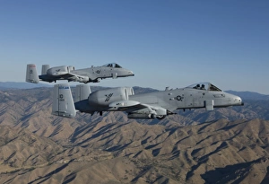 Two A-10 Thunderbolts fly over Central Idaho Two A-10 Thunderbolts fly over Central Idaho