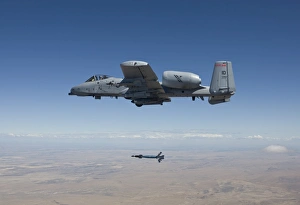 An A-10C Thunderbolt releases a GBU-12 laser guided bomb An A-10C Thunderbolt releases a GBU-12 laser guided bomb