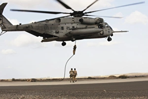 Air Force pararescuemen conduct a combat insertion and extraction exercise in Djibouti Air Force pararescuemen conduct a combat insertion and extraction exercise in Djibouti