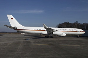 An Airbus 340 acting as Air Force One for the German Air Force An Airbus 340 acting as Air Force One for the German Air Force