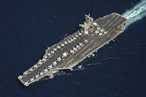The aircraft carrier USS Dwight D. Eisenhower The aircraft carrier USS Dwight D. Eisenhower