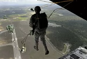 Georgia Gallery: Airmen jump out of an HC-130P / N Combat King over Geogia