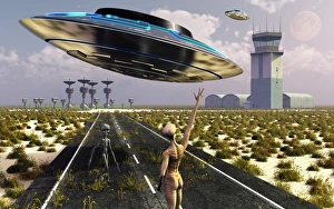 An alien spaceport at a top secret military base An alien spaceport at a top secret military base