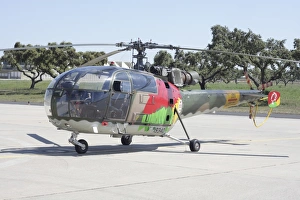 An Alouette III light utility helicopter of the Portuguese Air Force An Alouette III light utility helicopter of the Portuguese Air Force