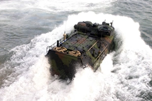 An amphibious assault vehicle An amphibious assault vehicle