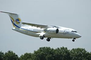 Images Dated 1st January 2004: The Antonov An-148 prepares for landing at Le Bourget Airport, Paris, France