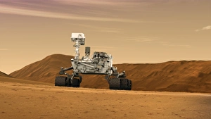 Artist concept of NASAs Mars Science Laboratory Curiosity rover Artist concept of NASAs Mars Science Laboratory Curiosity rover