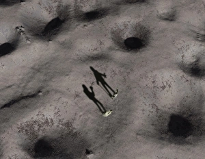 Artists concept of humans exploring the surface of an asteroid Artists concept of humans exploring the surface of an asteroid