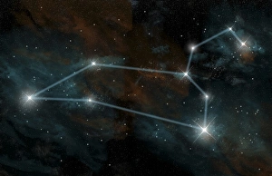 Artists depiction of the constellation Leo the Lion Artists depiction of the constellation Leo the Lion