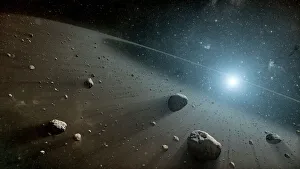 An asteroid belt around the bright star Vega An asteroid belt around the bright star Vega