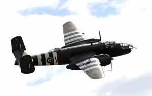 A B-25 Mitchell performs at the Arctic Thunder Open House, Alaska A B-25 Mitchell performs at the Arctic Thunder Open House, Alaska