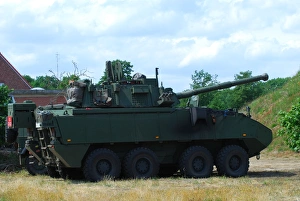 A Belgian Army Piranha IIIC with the LCTS-90 Cockerill Mk8 gun A Belgian Army Piranha IIIC with the LCTS-90 Cockerill Mk8 gun