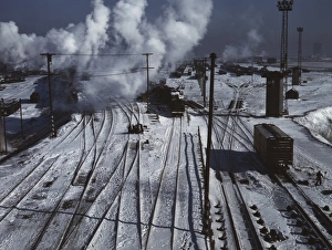 Belt Railway, looking toward the west yard of clearing yard, Chicago 1943 Belt Railway, looking toward the west yard of clearing yard, Chicago 1943