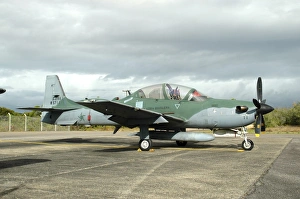 Brazilian Air Force A-29B Super Tucano at Natal Air Force Base, Brazil Brazilian Air Force A-29B Super Tucano at Natal Air Force Base, Brazil