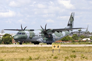 Brazilian Air Force C-105 on the runway at Natal Air Force Base Brazilian Air Force C-105 on the runway at Natal Air Force Base
