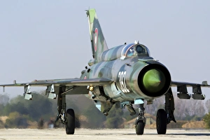 A Bulgarian Air Force MiG-21bis at Graf Ignatievo Air Base, Bulgaria A Bulgarian Air Force MiG-21bis at Graf Ignatievo Air Base, Bulgaria