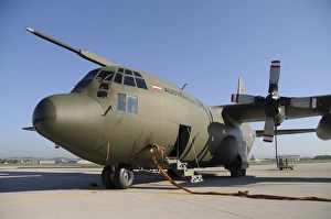 C-130 Hercules from the Austrian Air Force refueling C-130 Hercules from the Austrian Air Force refueling