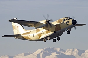 A Chadian Air Force C-27J Spartan taking off, Italy A Chadian Air Force C-27J Spartan taking off, Italy