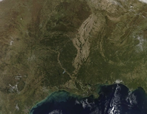 A cloud-free view of the southern United States A cloud-free view of the southern United States