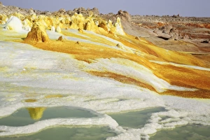 Dallol geothermal area, brine hot springs, Danakil Depression, Ethiopia Dallol geothermal area, brine hot springs, Danakil Depression, Ethiopia