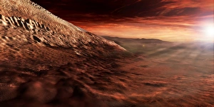 Dark dunes march along the floor of Gale Crater, Mars Dark dunes march along the floor of Gale Crater, Mars