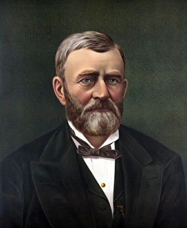 Digitally restored color portrait of President Ulysses S. Grant Digitally restored color portrait of President Ulysses S. Grant