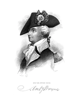 Digitally restored Revolutionary War portrait of General Anthony Wayne Digitally restored Revolutionary War portrait of General Anthony Wayne