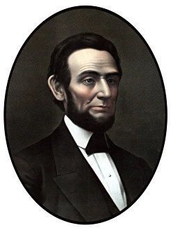 Digitally restored vintage Civil War era artwork of President Abraham Lincoln Digitally restored vintage Civil War era artwork of President Abraham Lincoln