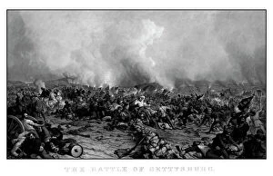 Wound Gallery: Digitally restored vintage Civil War print of the Battle of Gettysburg