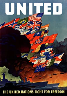 Digitally restored war propaganda poster Digitally restored war propaganda poster