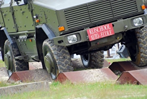 The Dingo 2 MPPV of the Belgian Army on rough terrain The Dingo 2 MPPV of the Belgian Army on rough terrain