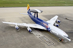 An E-3 Sentry of the NATO AWACS Wing in 25th anniversary colors An E-3 Sentry of the NATO AWACS Wing in 25th anniversary colors