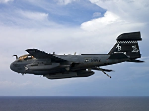 An EA-6B Prowle in flight over the Arabian Sea An EA-6B Prowle in flight over the Arabian Sea