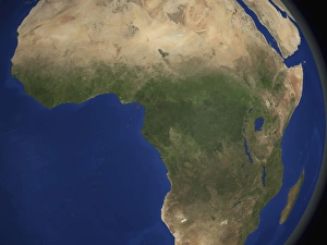 Mali Gallery: Earth showing landcover over Africa