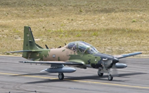 Ecuadorian Air Force EMB 314 Super Tucano at Natal Air Force Base, Brazil Ecuadorian Air Force EMB 314 Super Tucano at Natal Air Force Base, Brazil