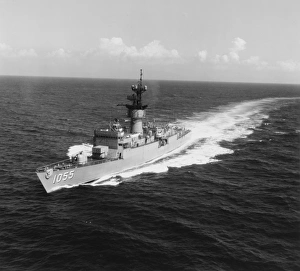 Escort ship USS Hepburn operating in the Pacific Ocean, 1970 Escort ship USS Hepburn operating in the Pacific Ocean, 1970
