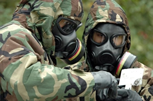 Explosive Ordnance Technicians run tests on substances Explosive Ordnance Technicians run tests on substances