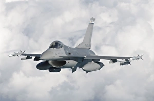 An F-16 from the Colorado Air National Guard in flight over Brazil An F-16 from the Colorado Air National Guard in flight over Brazil