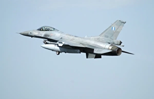 F-16C from the Hellenic Air Force taking off from Lechfeld Air Base, Germany F-16C from the Hellenic Air Force taking off from Lechfeld Air Base, Germany