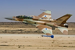 An F-16I Sufa of the Israeli Air Force taking off from Ramon Air Base An F-16I Sufa of the Israeli Air Force taking off from Ramon Air Base