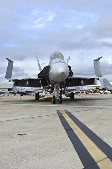 An F/A-18D Hornet on the ramp at Marine Corps Air Station Miramar An F/A-18D Hornet on the ramp at Marine Corps Air Station Miramar