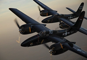 F7F Tigercats flying over San Antonio, Texas F7F Tigercats flying over San Antonio, Texas