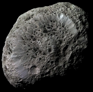 False-color view of Saturns moon Hyperion False-color view of Saturns moon Hyperion