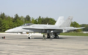 Finnish Air Force F-18C Hornet at Manching Airfield, Germany Finnish Air Force F-18C Hornet at Manching Airfield, Germany